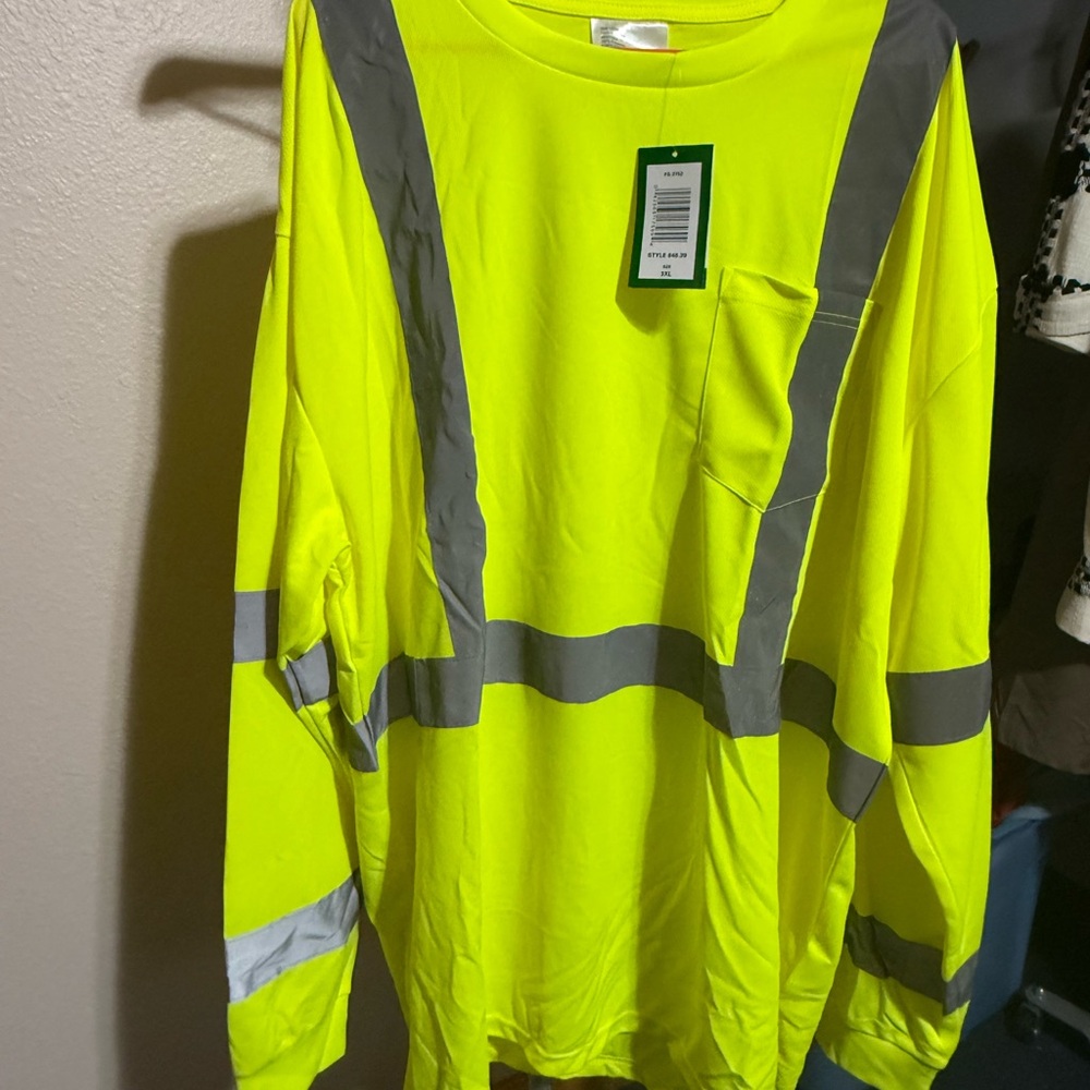 High-Visibility‎ Safety Shirt - Neon Yellow
